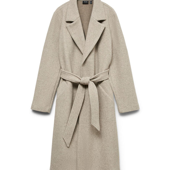 Vero Moda Cappotto Donna Fortuneaya Beige 10278330 Silver Mink MELANGE VERO MODA 