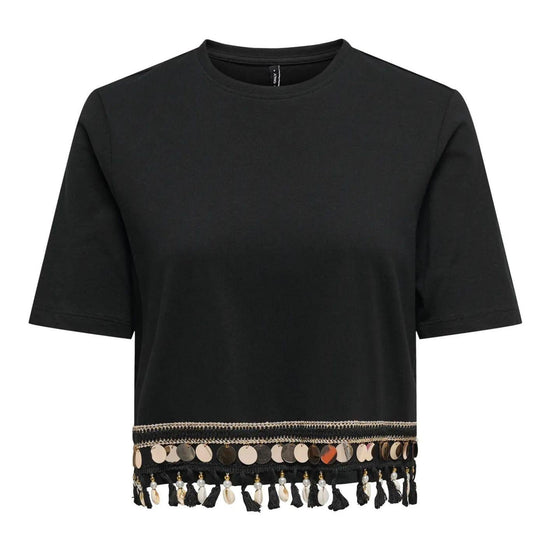 ONLY 15211681Black tape gold sequins