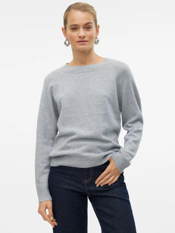 Vero Moda Maglione Donna Doffy Grigio Chiaro