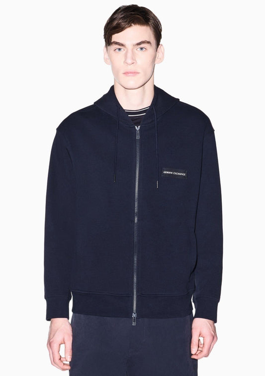Armani Exchange - Felpa Uomo Blu Navy