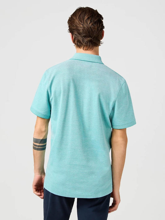 Polo raffinata Uomo Teal