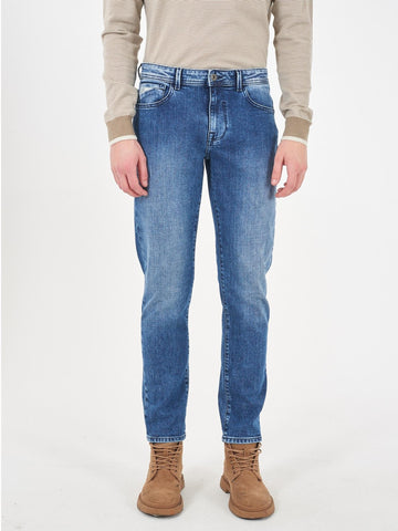 Yes Zee Jeans 5 Tasche Slim Fit Uomo Super Stone P601 F173 J712 YES ZEE 