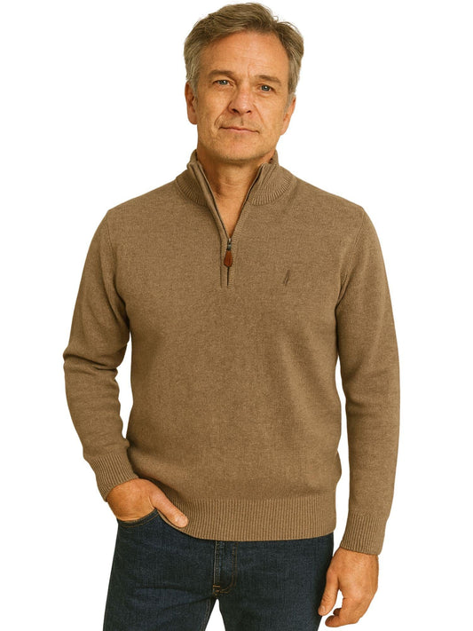 MClassics Men's Beaver Mock Neck Sweater