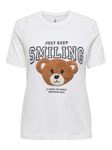 Only T-Shirt Donna Teresa Bianca