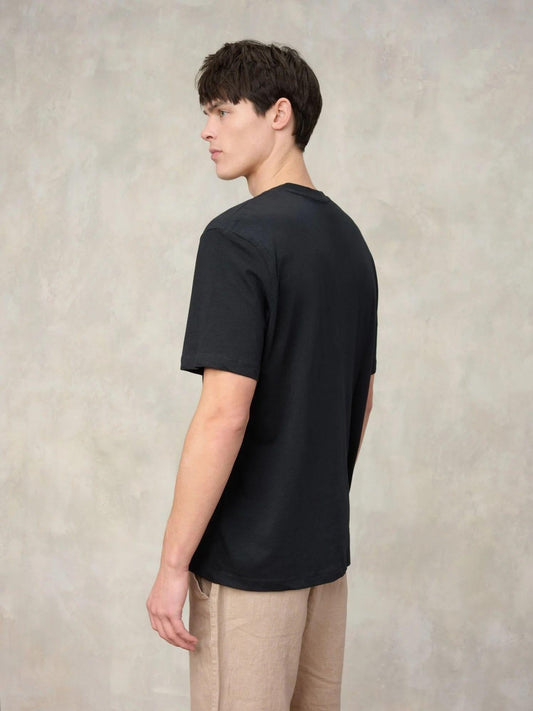 Blauer - Maglia Uomo Nera Logo In Tono Eutaw