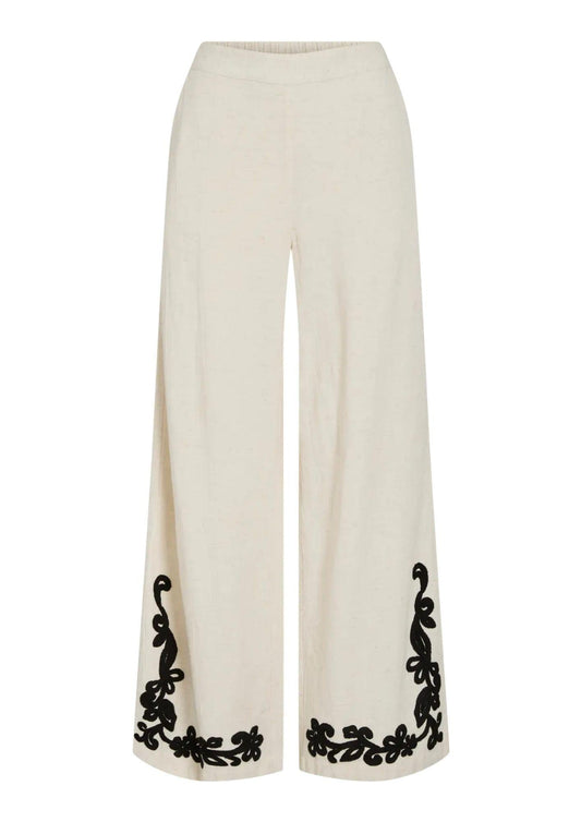 Vila - Women's Trousers Polli White