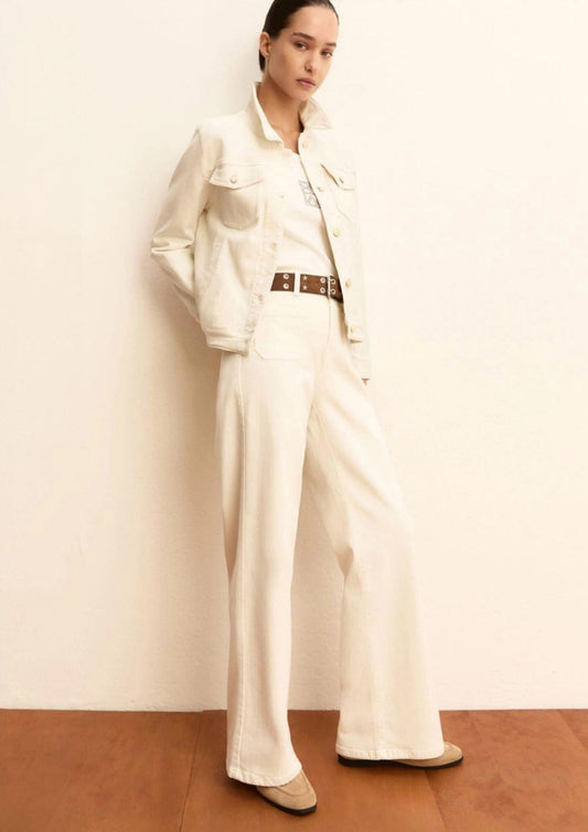Emme Marella - Braschi Women's White Wool Trousers