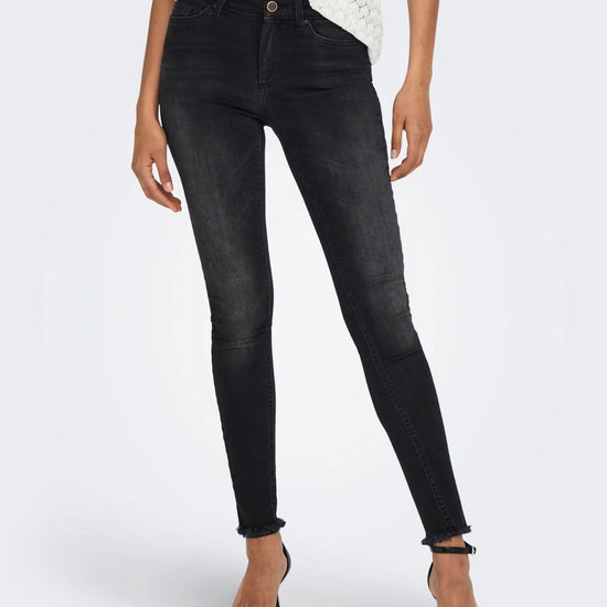 Only ONLBLUSH Vita media Skinny Fit Jeans Donna Black Denim 15157997 Black Denim ONLY 