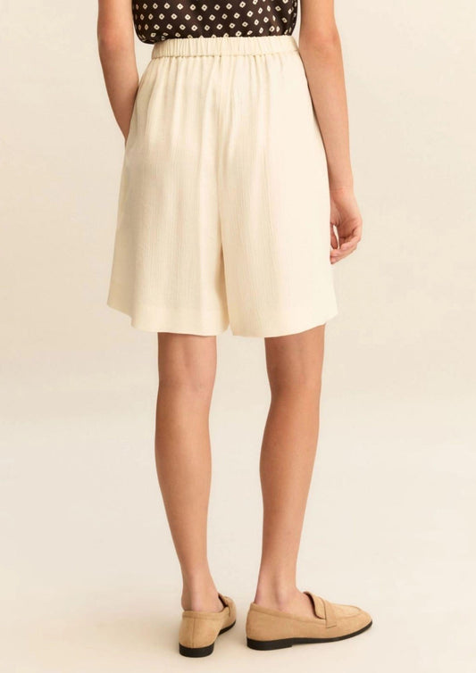 Emme Marella Women's Bermuda Shorts Emmlamine White Wool