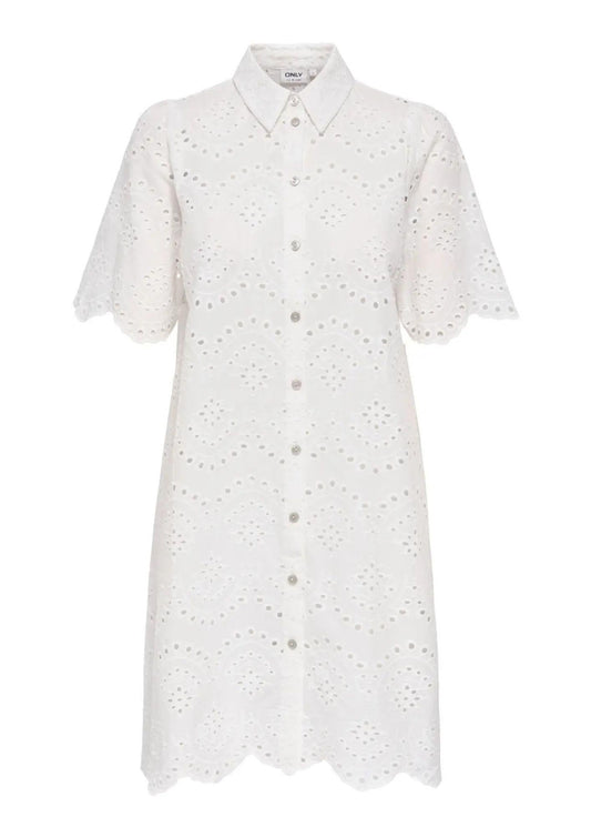 Only Women's Valais White Dress