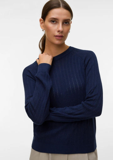 Vero Moda - Pullover Donna Newlex Blu Navy