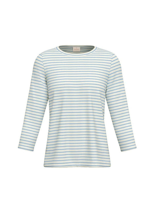 Emme Marella - Women's Cosetta White and Light Blue Sweater