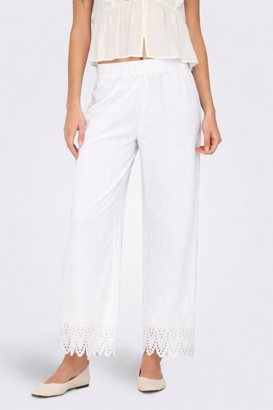 Only - Women's Bright White Trousers