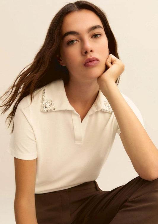 Emme Marella Women's Emmonirica White Polo Shirt