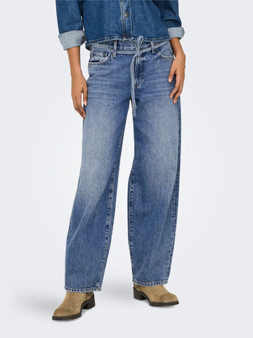 Jeans Straight fit Donna Medium Blue Denim