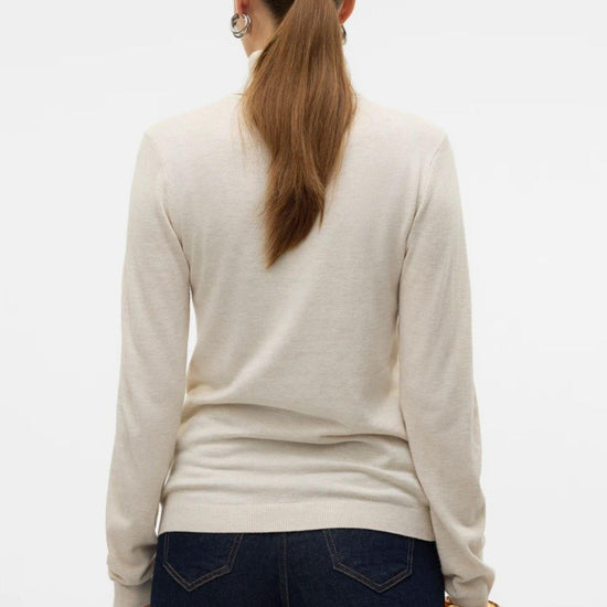 Vero Moda Maglione Donna Iris Beige Chiaro 10320450 Birch W. MELANGE VERO MODA 