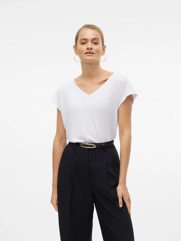 Vero Moda Top Donna Filli Bianco