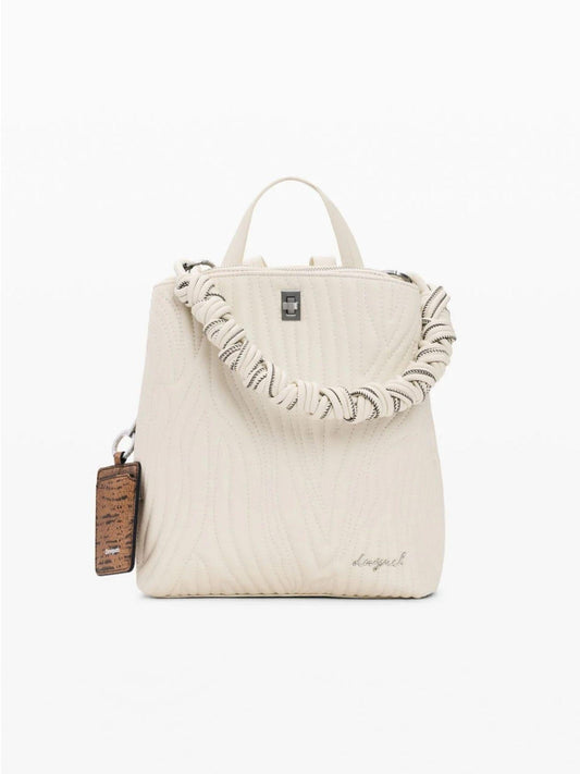 Desigual - Zaino Donna Backhelium Mini Ecru Bianco