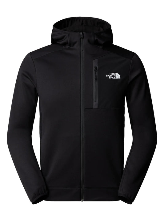 The North Face Felpa in Pile con Cappuccio e Cerniera Integrale Uomo Mountain Athletics Nero