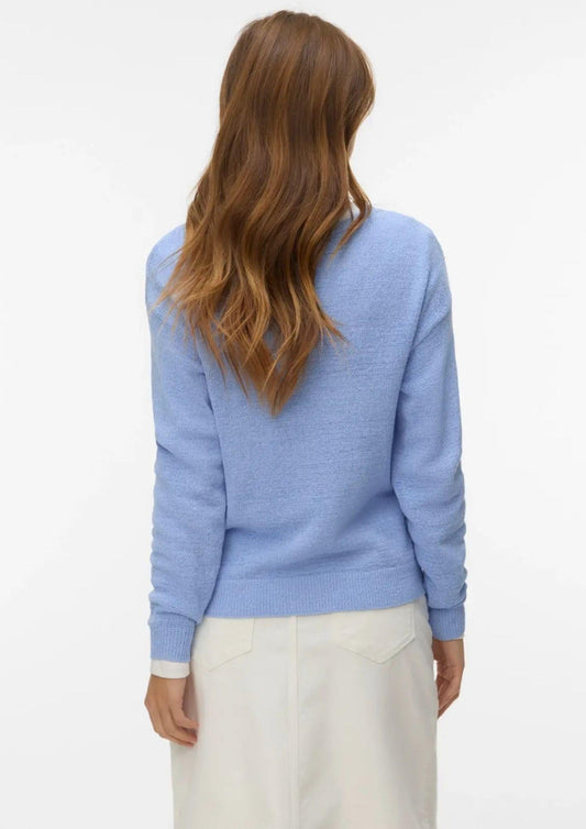 Vero Moda - Women's Charity Brunnera Blue Pullover