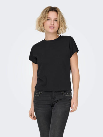 Only - T-Shirt Donna Nero erica