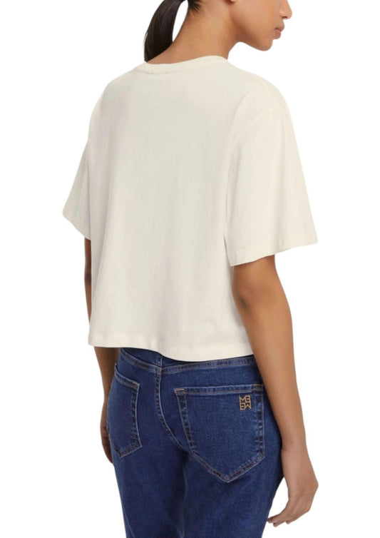 Maglia Donna Micaelabis Bianco Burro e Argento