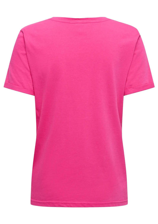 Only - Women's T-Shirt Pink Yarrow Heart