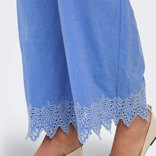 Pantalone Donna Blu 15343184 Blue Bonnet ONLY 