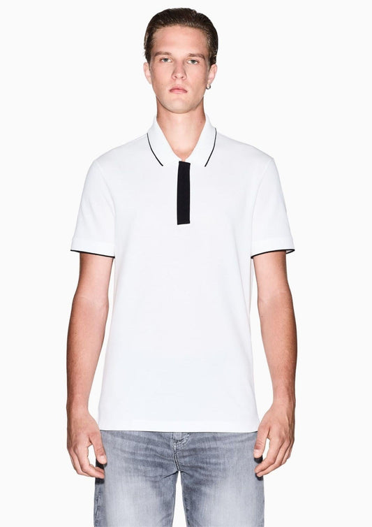 Armani Exchange - Men's White Polo Shirt