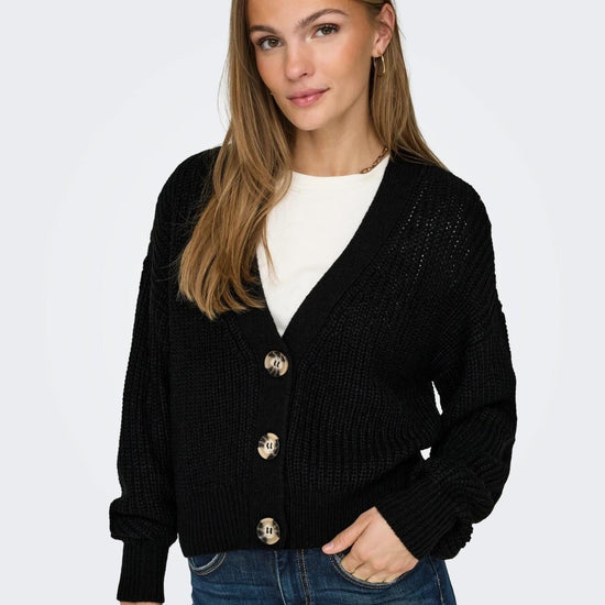 Jacqueline De Yong JDYJUSTY Cardigan Donna Nero 15200418 Black JACQUELINE DE YONG 