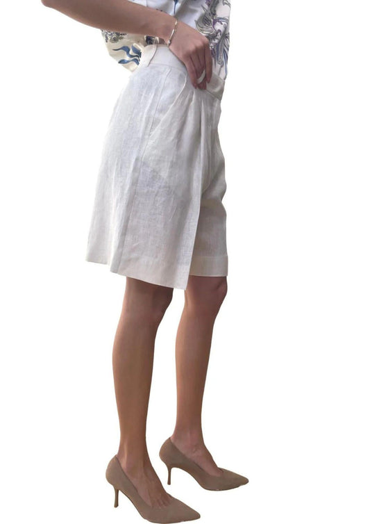 Emme Marella Bermuda Donna Rosta Bianco
