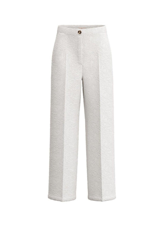 Emme Marella Women's Trousers Emmtempra White