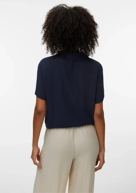 Vero Moda - Women's Menny Navy Blue Shirt