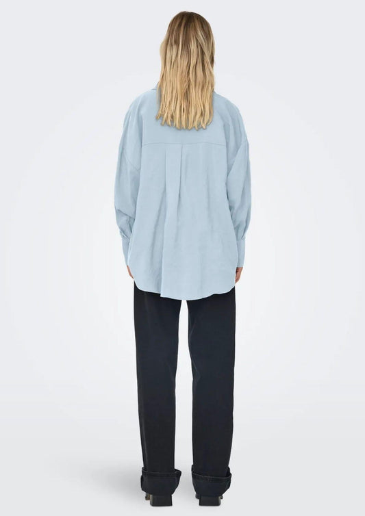 Only Women's Zazima Blue Chambray Shirt