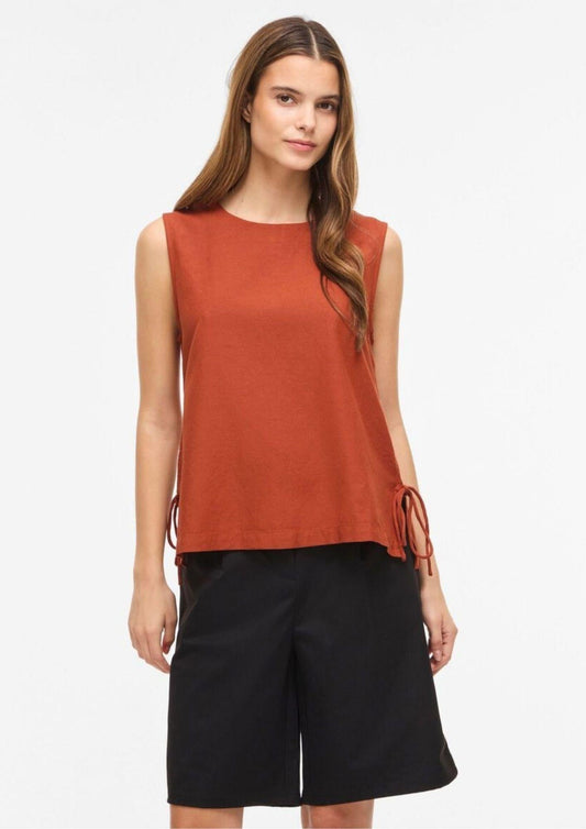 Vila - Women's Prisilla Orange Shirt