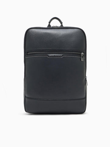 Zaino Unisex squadrato con logo Nero