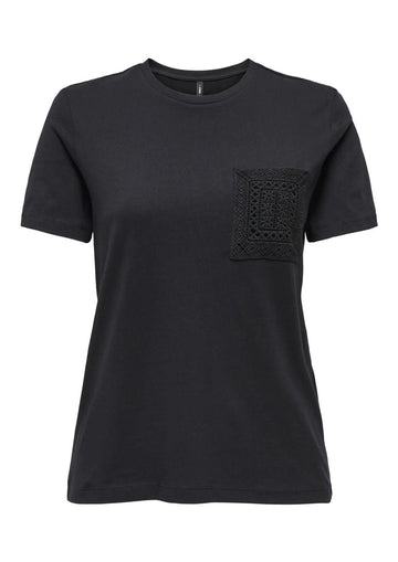 Only - T-Shirt Donna Enja Nera
