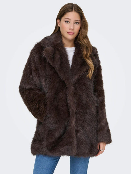 Only Cappotto Donna Dawn Marrone