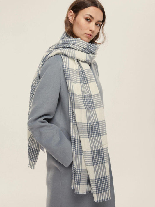 Emme Marella Stola con filo di lurex Donna Ciurma Azzurro