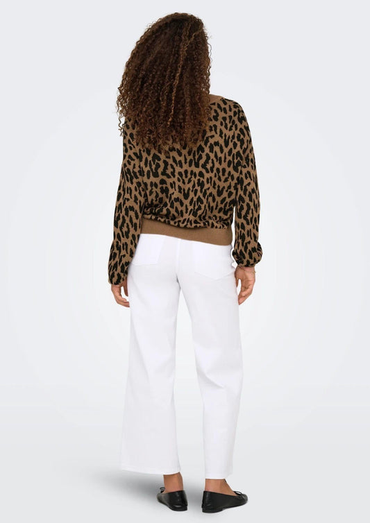 Cardigan Donna Only Vienna Marrone 15347875 Toasted Coconut ONLY 