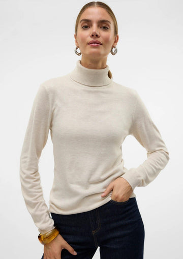 Vero Moda Maglione Donna Iris Beige Chiaro