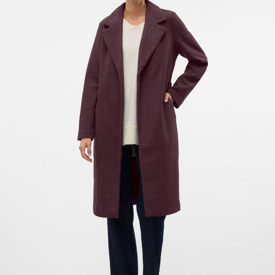 Vero Moda Cappotto Donna Fortuneaya Bordeaux 10278330 Winetasting MELANGE VERO MODA 