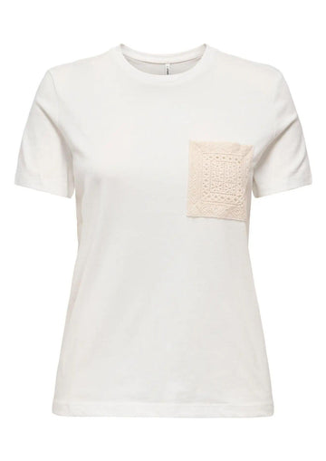 Only - T-Shirt Donna Enja Bianca