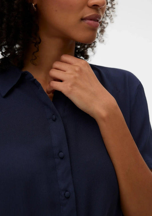 Vero Moda - Camicia Donna Menny Blu Navy