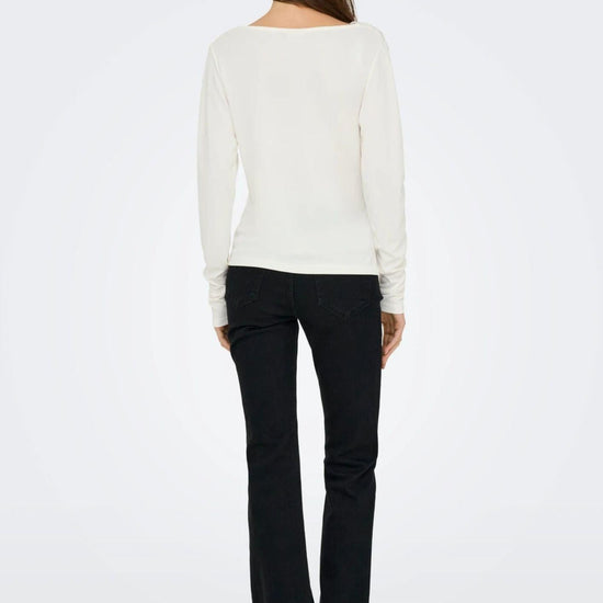 Jacqueline De Yong Maglia Donna Ester Bianca 15359915 Cloud Dancer JACQUELINE DE YONG 