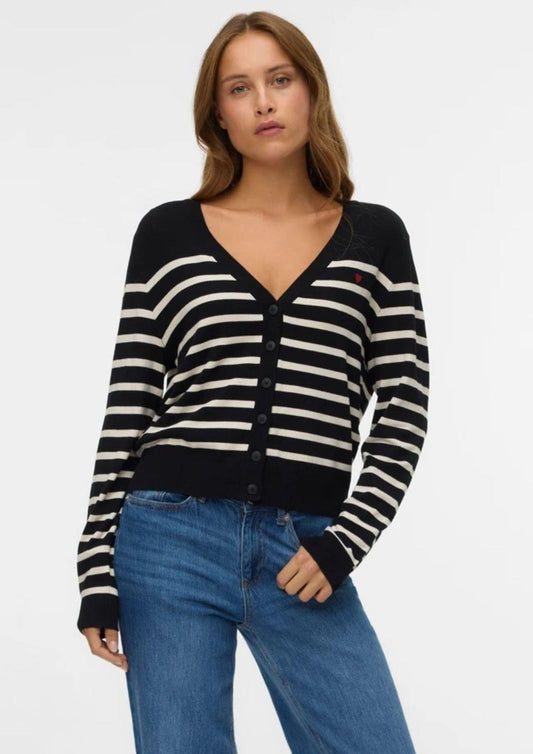 Cardigan Donna Nero e Bianco