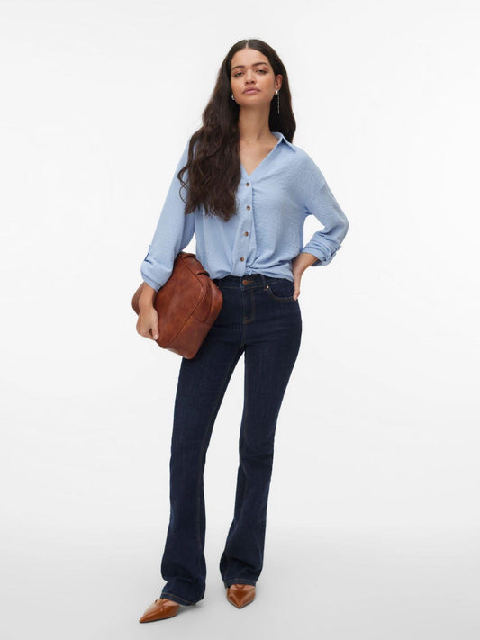 Vero Moda Women's Shirt Brunnera Blue VMIzzy