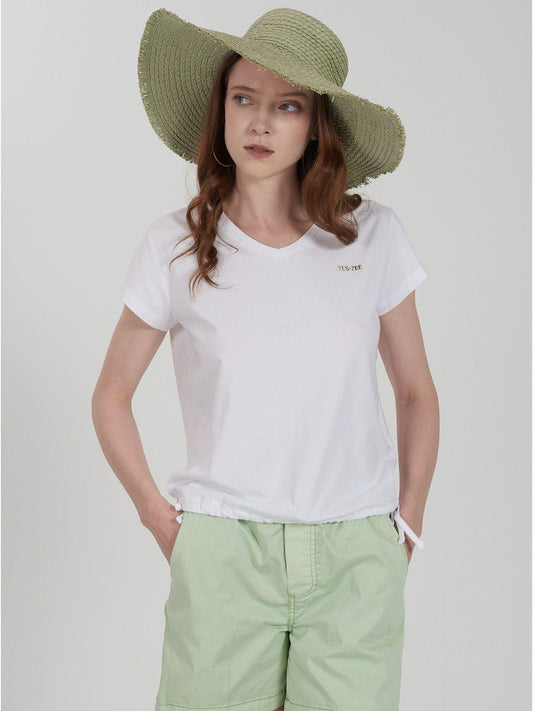 T-shirt Yes Zee Donna Bianca