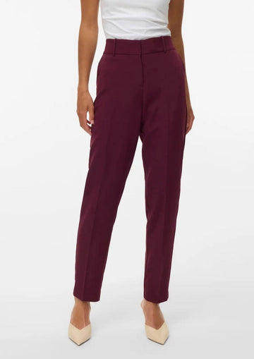 Vero Moda Women's Gloria Bordeaux Trousers