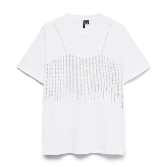Vero Moda VMBENEDICTE T-Shirt Donna Bianco 10341525 White VERO MODA 